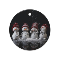 Dual-View Ceramic Ornaments