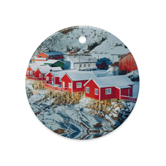 Dual-Sided Glossy Ceramic Ornaments