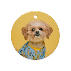 Dual-Side Glossy Ceramic Ornaments