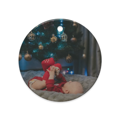 Dual-Sided Glossy Ceramic Ornaments