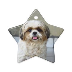 Glossy Dual-Sided Ceramic Ornaments