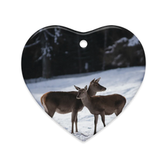 Dual-Sided Ceramic Ornaments