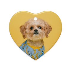 Dual-Side Glossy Ceramic Ornaments