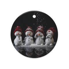 Dual-View Ceramic Ornaments