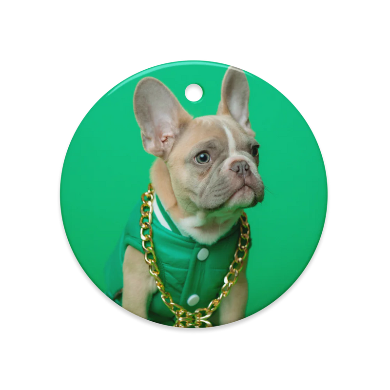 Dual-Side Glossy Ceramic Ornaments