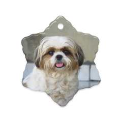 Glossy Dual-Sided Ceramic Ornaments