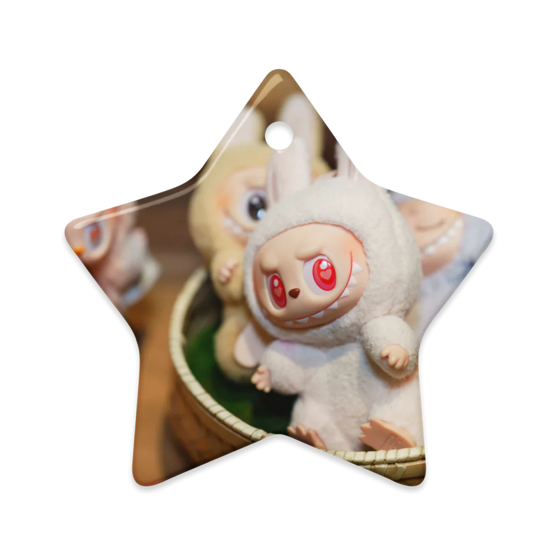 Dual-Side Glossy Ceramic Ornaments