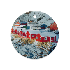 Dual-Sided Glossy Ceramic Ornaments