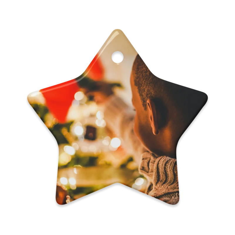 Glossy Dual-Side Ceramic Ornaments