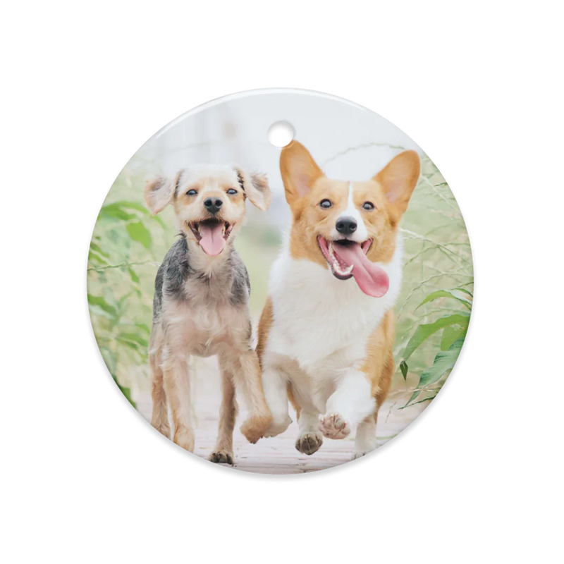 Dual-Side Glossy Ceramic Ornaments