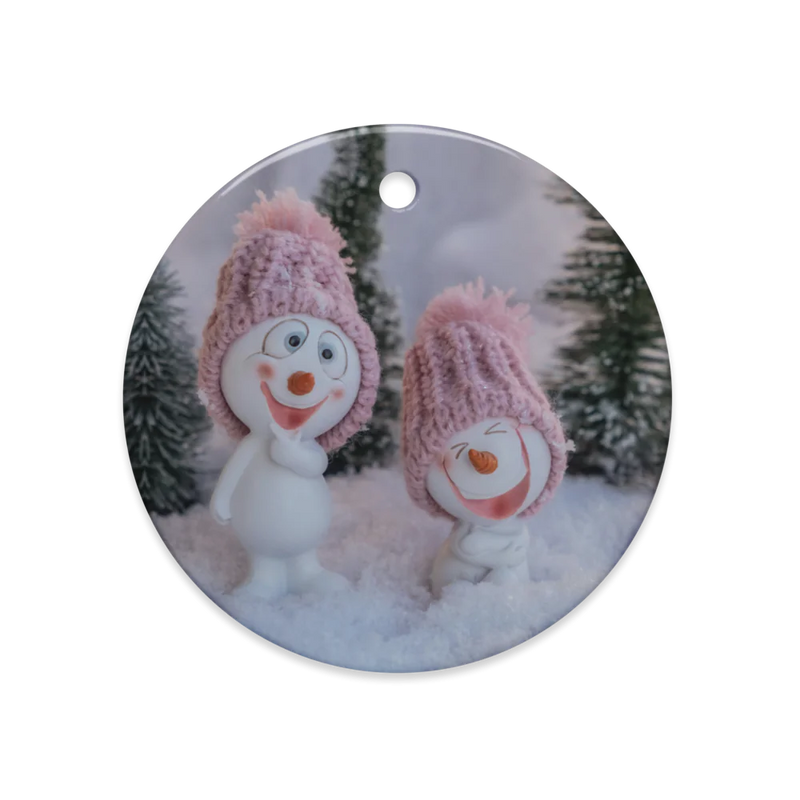 Dual-Gleam Ceramic Ornaments