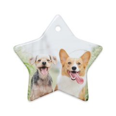 Dual-Side Glossy Ceramic Ornaments