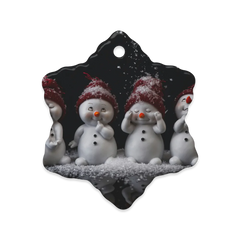 Dual-View Ceramic Ornaments