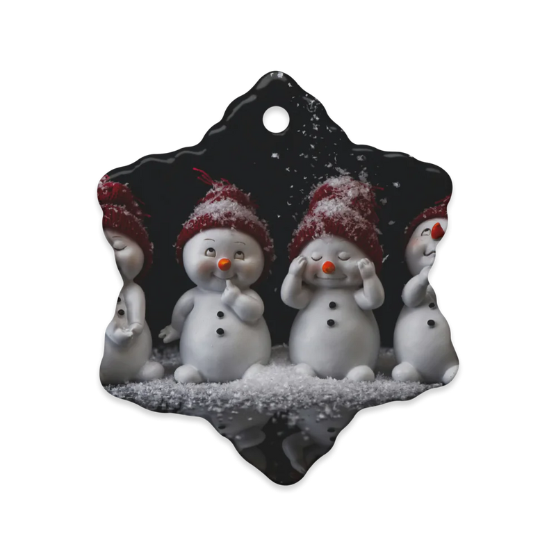 Dual-View Ceramic Ornaments