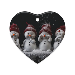 Dual-View Ceramic Ornaments