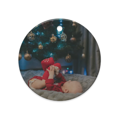 Dual-Sided Glossy Ceramic Ornaments