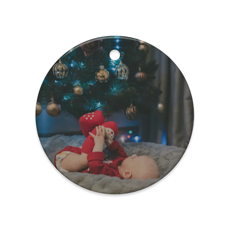 Dual-Sided Glossy Ceramic Ornaments