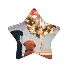 Dual-Side Glossy Ceramic Ornaments