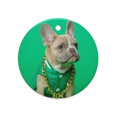 Dual-Side Glossy Ceramic Ornaments